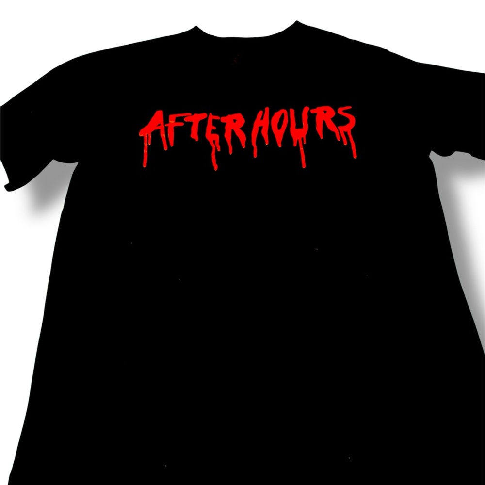 VLONE  the weekend Black and Red After Hours Tee